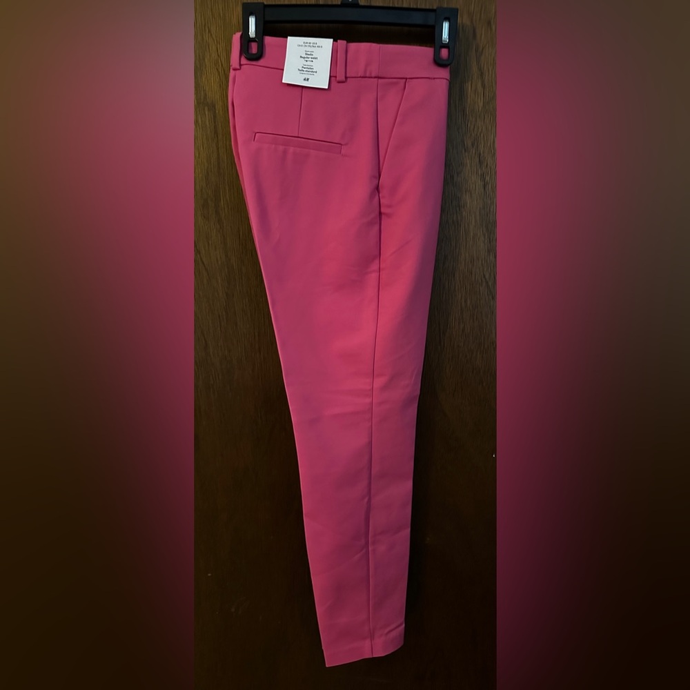 H&M Pink Women's Slim Pants Trousers